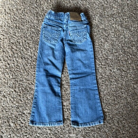 Levis Size 5 Light Wash Bootcut Girls Jeans - Picture 6 of 9